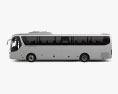Hyundai Universe Xpress Noble Bus with HQ interior 2007 3d model side view