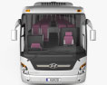 Hyundai Universe Xpress Noble Bus with HQ interior 2007 3d model front view