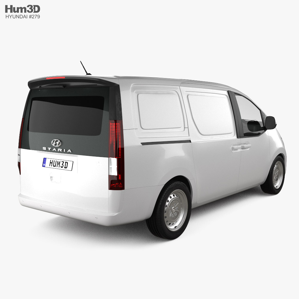 Hyundai Staria Load 2021 3D模型 后视图