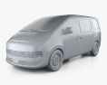 Hyundai Staria Load 2021 3Dモデル clay render
