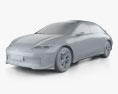 Hyundai Ioniq 6 2023 3d model clay render