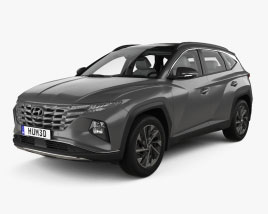 Hyundai Tucson LWB con interni 2021 Modello 3D