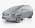 Hyundai Stargazer 2022 3d model clay render