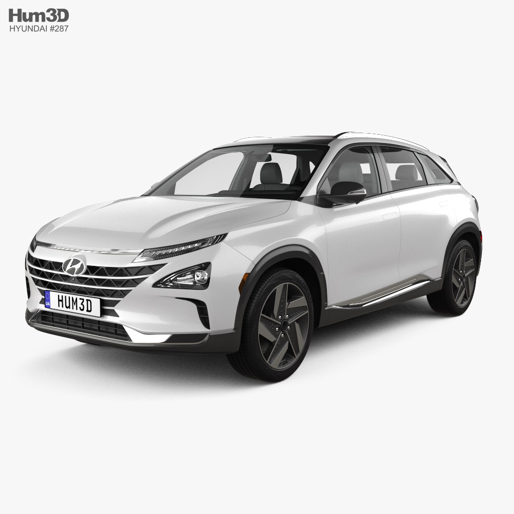 Hyundai Nexo con interior 2019 Modelo 3D