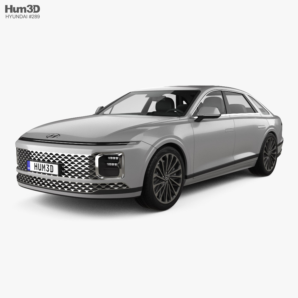Hyundai Grandeur 2023 3D 모델 