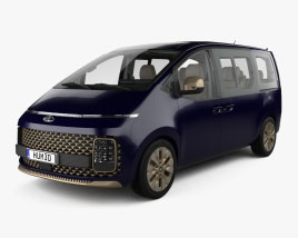 Hyundai Staria Premium with HQ interior 2021 3D model