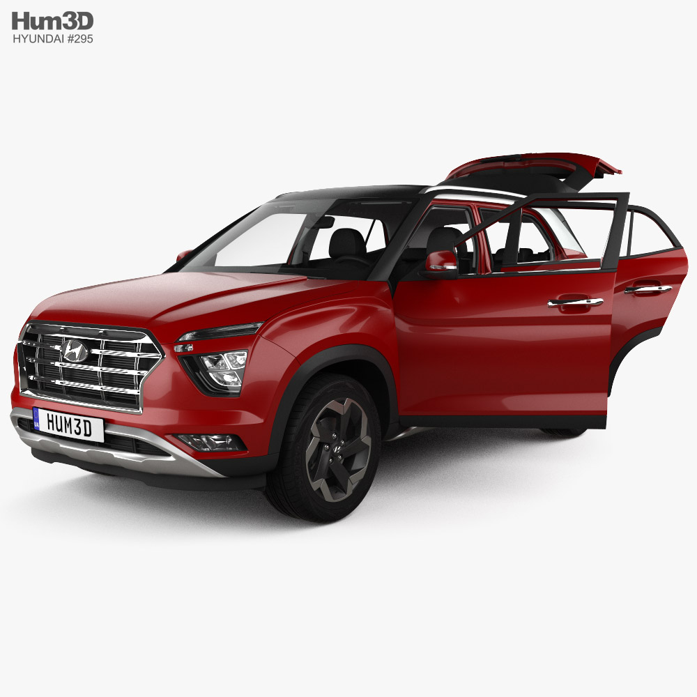 Hyundai Creta with HQ interior 2020 3D model