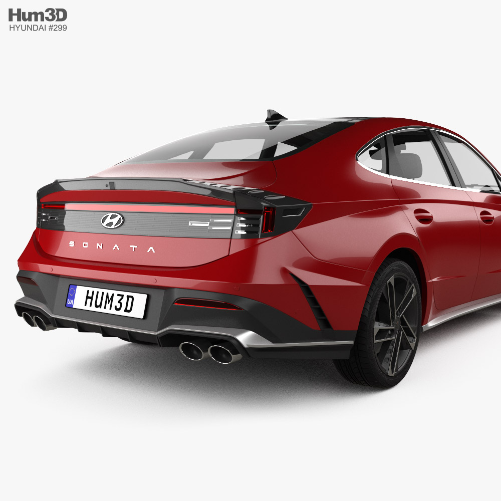 Hyundai Sonata N Line 2024 3D модель Автомобілi на Hum3D