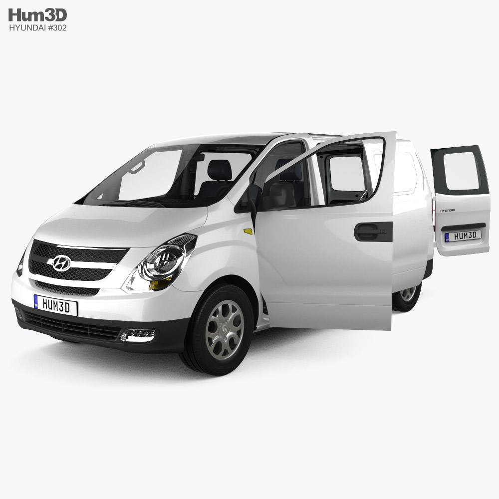 Hyundai H-1 Panel Van з детальним інтер'єром 2008 3D модель