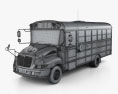 IC BE Schulbus 2012 3D-Modell wire render