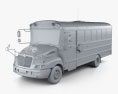 IC BE Schulbus 2012 3D-Modell clay render