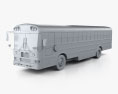 IC FE School Bus 2006 3d model clay render