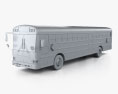 IC RE School Bus 2008 3d model clay render