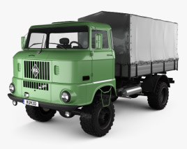 IFA W50 L Flatbed Truck 1980 3D model