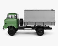 IFA W50 L Flatbed Truck 1980 Modello 3D vista laterale