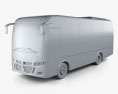 Indcar Next L8 MB bus 2017 3d model clay render