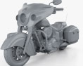 Indian Chieftain 2015 3d model clay render