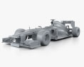 Infiniti RB9 Red Bull Racing F1 2013 3D-Modell clay render