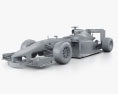 Infiniti RB10 2014 3D-Modell clay render