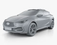 Infiniti QX30 Concept 2015 3d model clay render