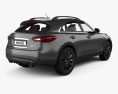 Infiniti QX70 S Ultimate 2018 3D 모델  back view