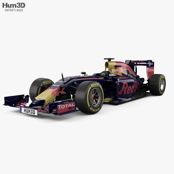Infiniti RB12 F1 2016 3D 모델 