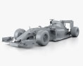 Infiniti RB12 F1 2016 3D-Modell clay render