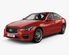 Infiniti Q50 Sport with HQ interior 2019 3D model
