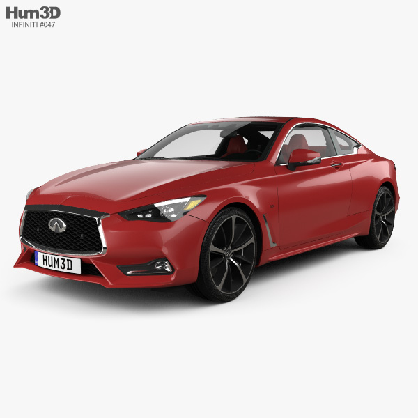 Infiniti Q60 S with HQ interior 2020 3D model