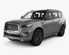 Infiniti QX80 Limited with HQ interior 2022 3D model