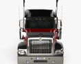 International 9900i Tractor Truck 2004 3d model front view