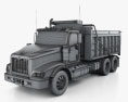 International Paystar Dump Truck 2014 3d model wire render