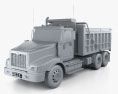 International Paystar Dump Truck 2014 3d model clay render
