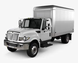 3D model of International Terrastar Box Truck 2014