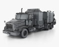 International Paystar Hot Oil Truck 2014 3D模型 wire render