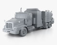 International Paystar Hot Oil Truck 2014 3D-Modell clay render