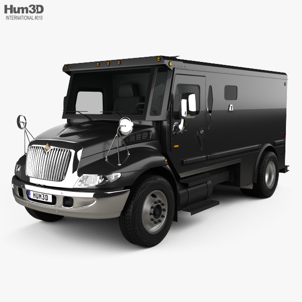International Durastar Armored Cash Truck 2014 3Dモデル