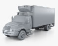 International Durastar Box Truck 2014 3d model clay render