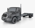 International Durastar Вантажівка шасі 2014 3D модель wire render