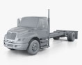 International Durastar Вантажівка шасі 2014 3D модель clay render