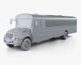 International Durastar Correction Bus 2007 3d model clay render