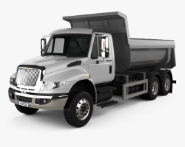 International DuraStar Dump Truck 3-axle 2015 3D model