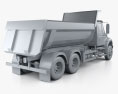 International DuraStar Dump Truck 3-axle 2015 3d model