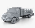 International DuraStar Flatbed Truck 2015 3d model clay render