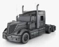 International LoneStar Tractor Truck 2015 3d model wire render