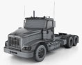 International PayStar Tractor Truck 2015 3d model wire render
