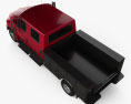 International TerraStar Cabina Doble Service Truck 2010 Modelo 3D vista superior