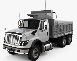 3D model of International WorkStar Dump Truck 2015