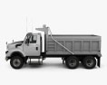 International WorkStar Dump Truck 2015 3d model side view