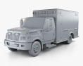 International TerraStar Ambulanza Truck 2010 Modello 3D clay render